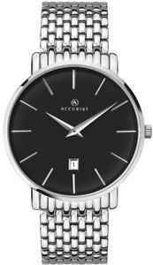 【送料無料】腕時計　ウォッチ　ステンレスaccurist 7158 todo de acero inoxidable, esfera negra fecha 2 aos de garanta rrp 13999｜hokushin 18,886円