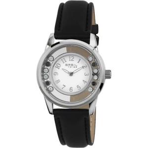 【送料無料】腕時計 ウォッチ ドナムーンリバーベラペレネロビアンコスワロフスキーorologio donna breil tribe moon river ew0369 vera pelle nero bianco swarovski|hokushin