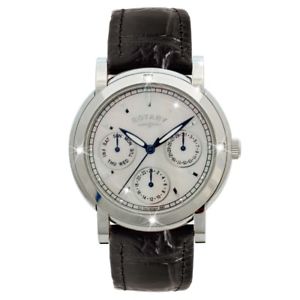 【送料無料】腕時計 ウォッチ ベルトロータリークロノグラフクオーツrotary mujer negro correa cuero crongrafo reloj de cuarzo rls0002407blk|hokushin