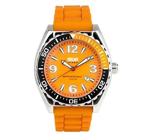 【送料無料】腕時計 ウォッチ カフダイバーウォッチジンジャーmanguito diver watch jengibre|hokushin