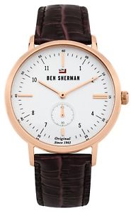 【送料無料】腕時計 ウォッチ アラームブラウンベルトベンシャーマンben sherman para hombres reloj correa marrn wbs102trg|hokushin
