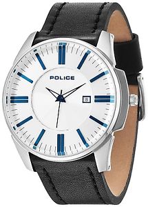 【送料無料】腕時計 ウォッチ レザーストラップグアーガムla polica 14384js04 votegovenor hombre cuarzo analgico correa de cuero 2 aos guar rrp 85|hokushin