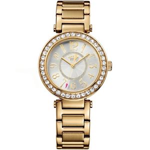 【送料無料】腕時計 ウォッチ ジューシークチュールアラームボックスjuicy couture luxe couture reloj 1901151 chapado en oro cristales de 150nuevo en caja|hokushin