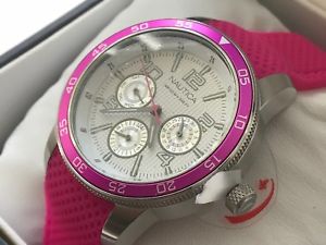 【送料無料】腕時計 ウォッチ ノーティカローズヨットクロノアラームnautica nct405a15634m mujer calidad vela chrono reloj de rosa de mltiples funciones|hokushin