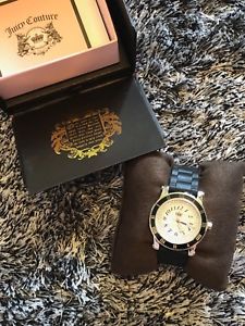 【送料無料】腕時計　ウォッチ　クチュールアラームタイミングベルトnuevo en cajajuicy couture hrh reloj correa de cauchonegro