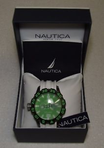 【送料無料】腕時計　ウォッチ　ステンレススチールモデルnautica bdf 100 reloj de acero inoxidable con esfera verde modelo n16671g｜hokushin