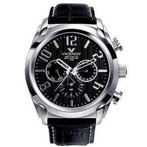 【送料無料】腕時計　ウォッチ　マルチファンクションスチールレザーviceroy 4034755 multifuncin de caballero en acero y cuero