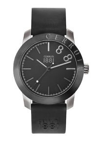 【送料無料】腕時計　ウォッチ　セルッティアラームサブアナログcerruti 1881 reloj hombre lagonegro cra154sub02bk analogico cuero negro