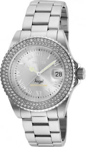 【送料無料】腕時計　ウォッチ　メートルステンレスアナログinvicta mujer ngel analogico 200m acero inoxidable reloj con esfera plateada｜hokushin