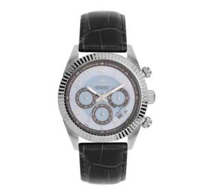 【送料無料】腕時計　ウォッチ　クロノペレサブメートルorologio uomo lorenz ginevra 030093cc chrono pelle nero celeste sub 100mt