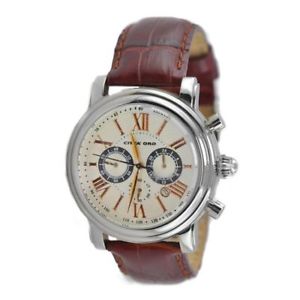 【送料無料】腕時計　ウォッチ　クロノグラフチッタカサペレリリースorologio cronografo uomo citta oro m794805 cassa acciaio cinturino pelle data