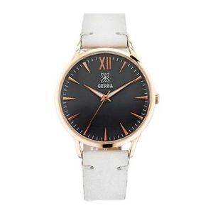 【送料無料】腕時計　ウォッチ　テンポガーバピンクゴールドウォッチorologio solo tempo uomo gerba gw308 acciaio pelle oro rosa bianco nero watch