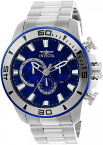 【送料無料】腕時計　ウォッチ　プロダイバークォーツクロノグラフステンレススチールinvicta hombres pro diver crongrafo de cuarzo 100m reloj acero inoxidable 22586｜hokushin