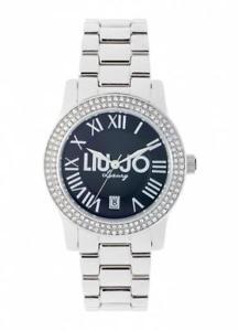 【送料無料】腕時計　ウォッチ　ドナリュジョラグジュアリースワロフスキーシルバーネロorologio donna liu jo luxury infinity tlj436 acciaio swarovski silver nero