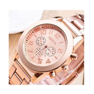 【貨物輸送無料】ウォッチ 御覧なさる ローズゴールドクロノグラフタイムde lujo rosa oro crongrafo nmeros de tiempo elegante amor presentes regalos reino unido garanta 腕時計-男女兼用腕時計