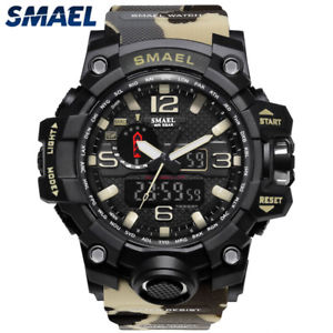 【送料無料】腕時計 ウォッチ カムフラージュintenso hombres camuflaje fecha militar ejrcito led resistente al agua|hokushin