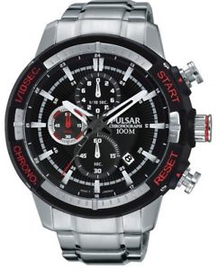 【送料無料】腕時計　ウォッチ　クロックナイトステンレススチールクロノグラフキーpulsar de caballero reloj de acero inoxidable crongrafo pm3047x1 nuevo