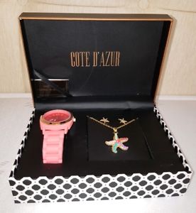 【貨物輸送無料】ウォッチ 御覧なさる アラームシールバラreloj collar y pendientesconjunto de regaloacabado rosa de las seorasnuevo y sellado 男女兼用腕時計-腕時計