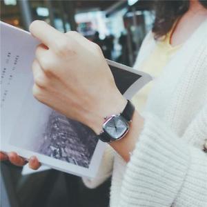 【貨物輸送無料】ウォッチ 御覧なさる アラームスマートカジュアルreloj de pulsera reloj de cuero cuadrado mujeres moda informal elegante pequeo cuarzo mujer 腕時計-男女兼用腕時計