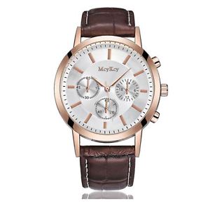 【送料無料】腕時計　ウォッチ　ローズゴールドクロノグラフビジネスイギリスde lujo rosa oro crongrafo tiempo negocios elegante hombre presente regalo garanta de reino unido｜hokushin