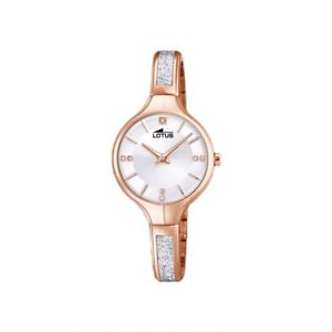 【送料無料】腕時計　ウォッチ　アラームロータスピンクゴールドメッキスチールreloj lotus bliss mujer 185961 acero chapado oro rosa esfera blanca