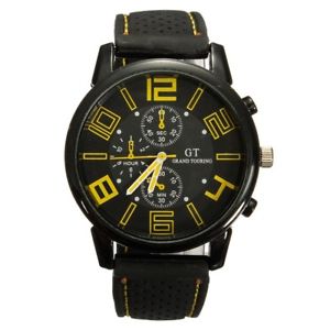 【貨物輸送無料】ウォッチ 御覧なさる グランドツーリングブレスレットシリコンクロック5xgrand touring reloj de brazalete reloj de pulsera de cuarzo de silicona a e4 男女兼用腕時計-腕時計