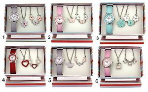 【貨物輸送無料】ウォッチ 御覧なさる 寄せあわせクリスマス仕掛けるel olivia coleccin nias reloj y joyas para nios navidad set de regalo para nios 男女兼用腕時計-腕時計