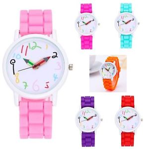 【送料無料】腕時計　ウォッチ　アラームラバーストラップイギリスnios y nias nios childrens reloj aprender a decir la hora lindo regalo correa de caucho reino unido