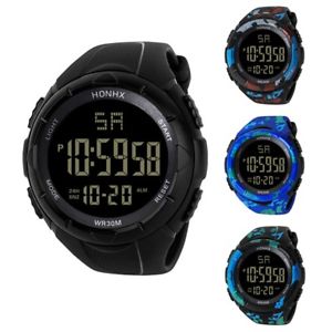 【貨物輸送無料】ウオッチ ご覧なさる スポーツデジタルクロックデジタルクロックメンズ3xhonhx reloj digital deportivo led para hombre reloj digital impermeable c6i8