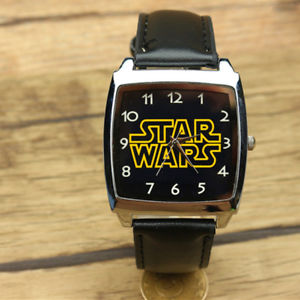 【送料無料】腕時計　ウォッチ　スターウォーズクォーツスチールスクエアフィルムソースロゴreloj pulsera nuevo logotipo de star wars pelcula de pelcula de fuente de cuarzo de cuero cuad｜hokushin