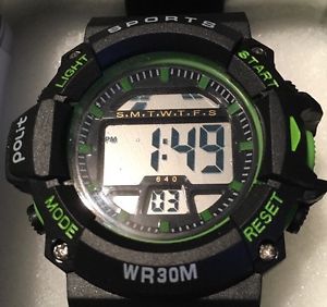 【送料無料】腕時計 ウォッチ スポーツブラックグリーンreloj deportivo ptica en negroverde|hokushin