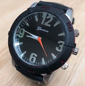 【送料無料】腕時計 ウォッチ ジュネーブシルバーブラックベゼルクォーツアナログスタックgeneva hombre plata negro bisel giratorio analogico reloj de cuarzo horas ~ pila|hokushin