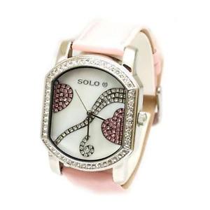 【送料無料】腕時計 ウォッチ レディースピンクストラップハートクロックsolo damas corazn rosa correa de reloj|hokushin
