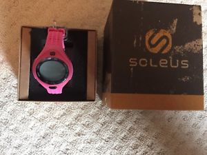 【送料無料】腕時計　ウォッチ　スポーティピンクウォッチヒラメボックスランナーラップreloj deportivo pink * soleus * 262 10k corredores lap 30 nuevo en caja