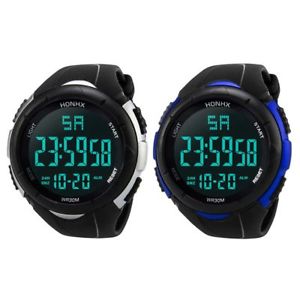 【貨物輸送無料】ウォッチ 御覧なさる 運動競技3xhonhx reloj deportivo para hombre, reloj de pulsera impermeable led depoh5s5 腕時計-男女兼用腕時計