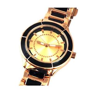 【送料無料】腕時計　ウォッチ　ブロンズストラップbronce y negro correa reloj mujer 3295523｜hokushin