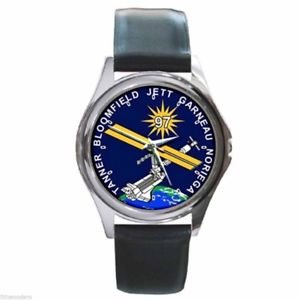 【貨物輸送無料】ウォッチ 御覧なさる スペースシャトルエンデバーラウンドクロックnasa sts97 lanzadera espacial endeavour redondo plateado reloj de metal 腕時計-男女兼用腕時計