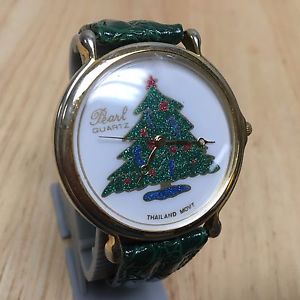 【送料無料】腕時計　ウォッチ　ビンテージパールクリスマスツリーアナログクォーツフィールドvintage pearl grande 43mm rbol de navidad esfera analogico reloj cuarzo horas ~｜hokushin