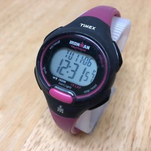 【送料無料】腕時計　ウォッチ　ピンクブラックデジタルアラームストップウォッチクォーツtimex ironman mujer rosa negro alarma digital cronmetro reloj de cuarzo horas ~｜hokushin