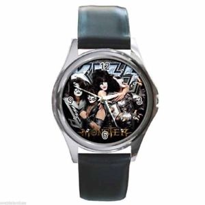 【送料無料】腕時計　ウォッチ　スタンリージーンシモンズモンスターベルトキスbeso stanley gene simmons monster redondo plateado reloj de metal correa cuero｜hokushin