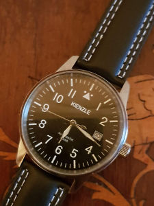 【送料無料】腕時計　ウォッチ　アラームボックスビンテージkienzle automaticuhrreloj hombrelaco en boxmilitrystyl vintage｜hokushin
