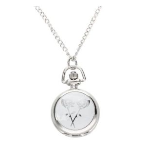 【貨物輸送無料】ウォッチ 御覧なさる ×アラームネックレスシルバートーンメタルローズ×5xreloj de collar de tiempo ajustable tono de plata rose de metal para sent1x5 腕時計-男女兼用腕時計