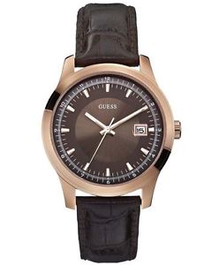 【送料無料】腕時計　ウォッチ　￥クロックマンブラウンピンクゴールドｇguess para hombre reloj rrp 155oro rosa marrnprecio especialimpresionantew0250g2