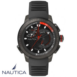 【送料無料】腕時計 ウォッチ ノーティカケープタウンブラックシリコンnautica napcpt 003 cape town silicona negro reloj pulsera caballeros nuevo|hokushin