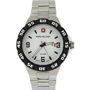 【送料無料】腕時計 ウォッチ スイスレーサーナイツスポーツステンレススチールアラームswiss military racer caballeros fecha todo acero inoxidable deporte reloj sm065r1w|hokushin