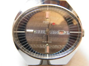 【貨物輸送無料】ウオッチ ご覧なさる 腕輪montre watch mortima 17 jewels antimagnetic acier dateur,bracelet rigide,n228