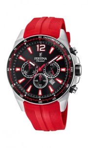 【送料無料】腕時計　ウォッチ　レディースレッドクロノグラフfestina seores reloj pulsera f203766 chronograph rojo｜hokushin