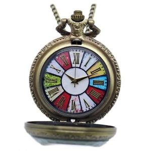 【送料無料】腕時計　ウォッチ　ブロンズメタルクォーツmontre quartz gousset mtal bronze couleurs clapet transparent chiffre romain or