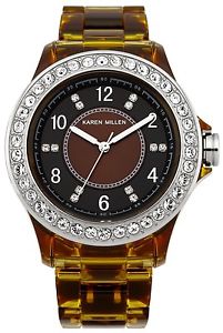 【送料無料】腕時計　ウォッチ　カレンシェルブレスレットガラスケースセットkaren millen k130 imitacin caparazn de tortuga pulsera caso cristal set 2yr gur rrp 135