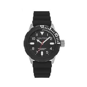 【送料無料】腕時計　ウォッチ　シリコーンサブメートルマニュアルorologio uomo nautica nad09519g silicone nero sub 100mt man｜hokushin